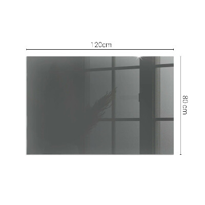 Rectangular glass hearth Color: Gray-brown