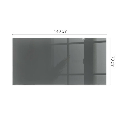 Rectangular glass hearth Color: Gray-brown