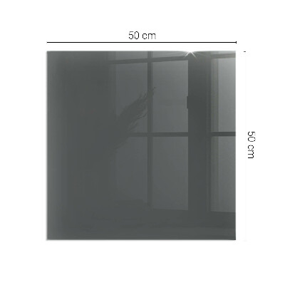 Rectangular glass hearth Color: Gray-brown