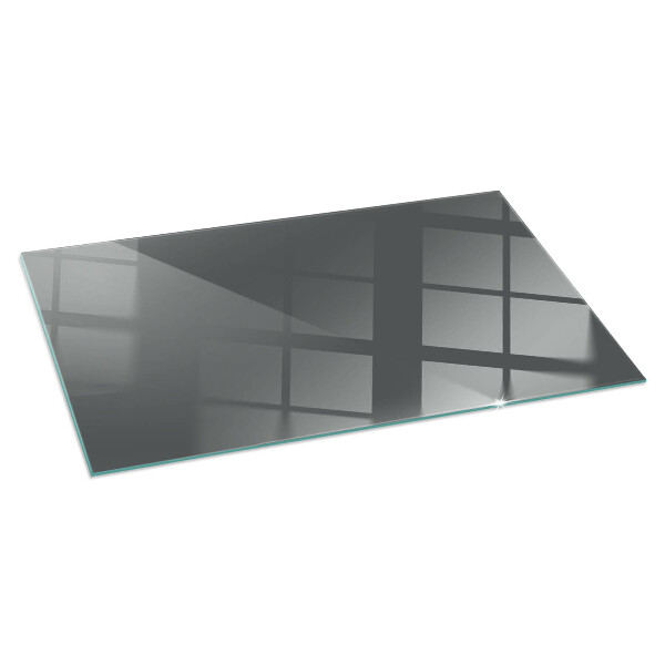 Rectangular glass hearth Color: Gray-brown