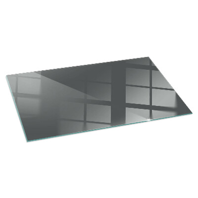Rectangular glass hearth Color: Gray-brown