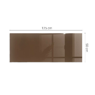 Rectangular tempered glass hearth Color Brown