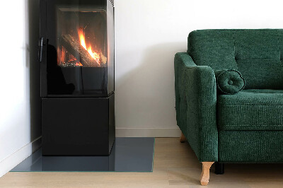 Rectangular glass hearth for wood stove Color: Dark Blue