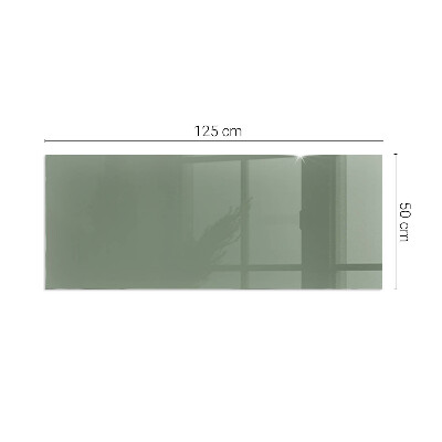 Rectangular glass hearth Olive color