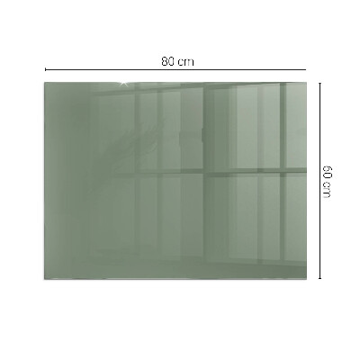 Rectangular glass hearth Olive color