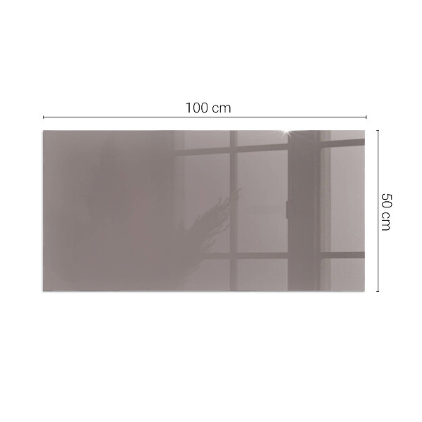 Rectangular tempered glass hearth Color Beige