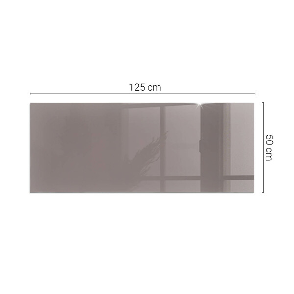 Rectangular tempered glass hearth Color Beige