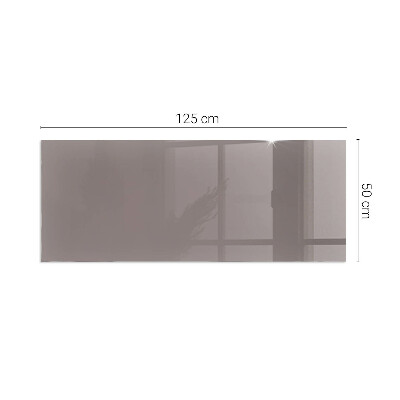 Rectangular tempered glass hearth Color Beige