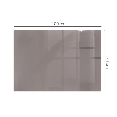 Rectangular tempered glass hearth Color Beige