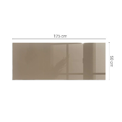 Rectangular glass hearth for wood stove Color Brown