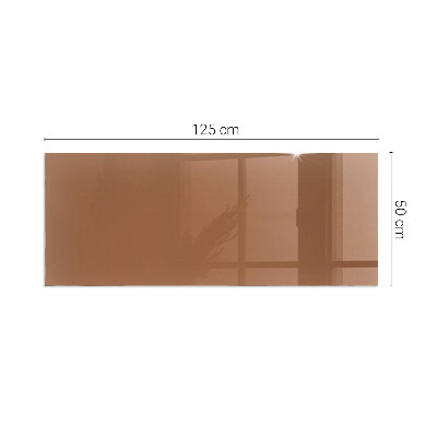 Rectangular tempered glass hearth Color Brown