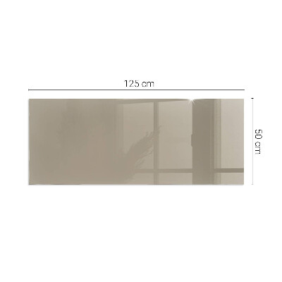 Rectangular glass hearth Color Brown