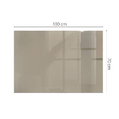 Rectangular glass hearth Color Brown