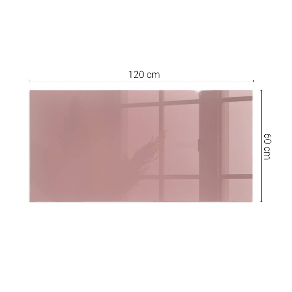 Rectangular tempered glass hearth Color Pink