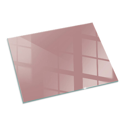 Rectangular tempered glass hearth Color Pink