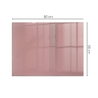 Rectangular tempered glass hearth Color Pink