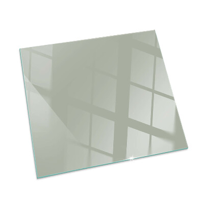 Rectangular glass hearth for wood stove Color Gray-green