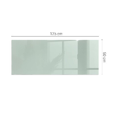 Rectangular glass hearth Color Light Green