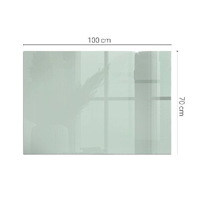Rectangular glass hearth Color Light Green