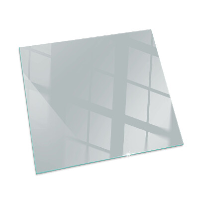 Rectangular tempered glass hearth Color Gray