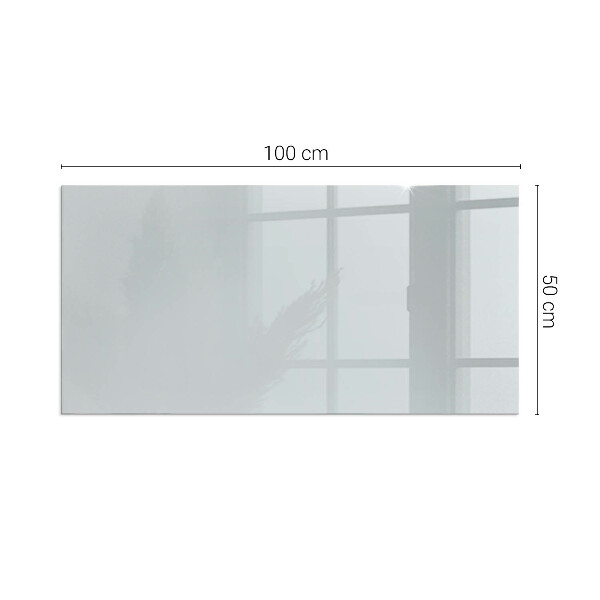 Rectangular tempered glass hearth Color Gray