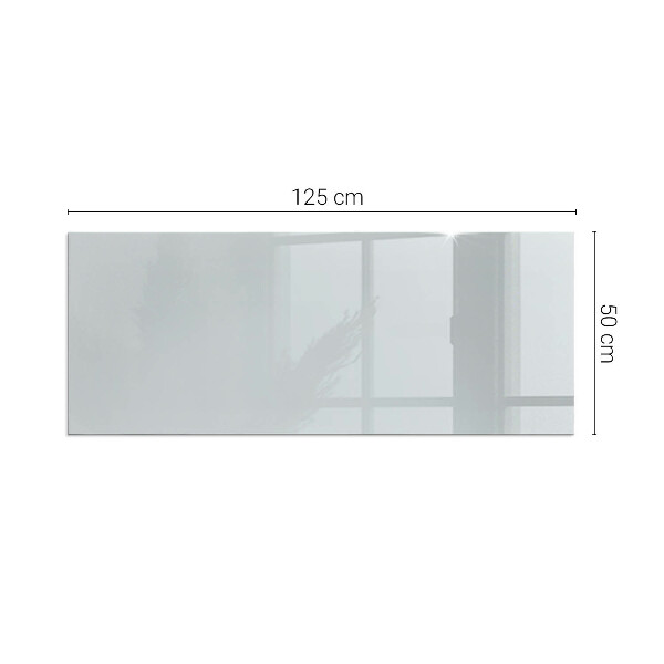 Rectangular tempered glass hearth Color Gray