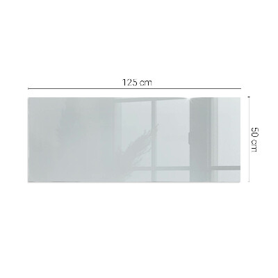 Rectangular tempered glass hearth Color Gray