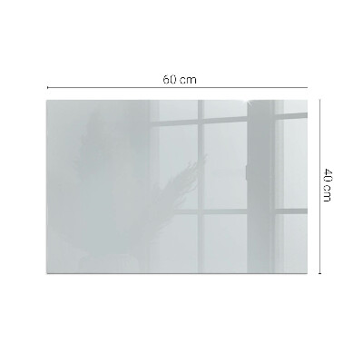 Rectangular tempered glass hearth Color Gray