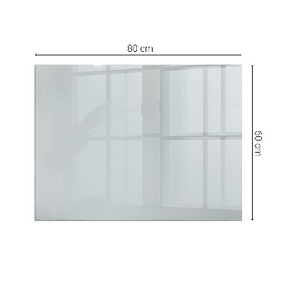 Rectangular tempered glass hearth Color Gray