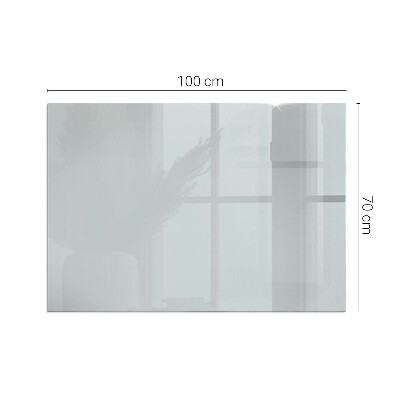Rectangular tempered glass hearth Color Gray