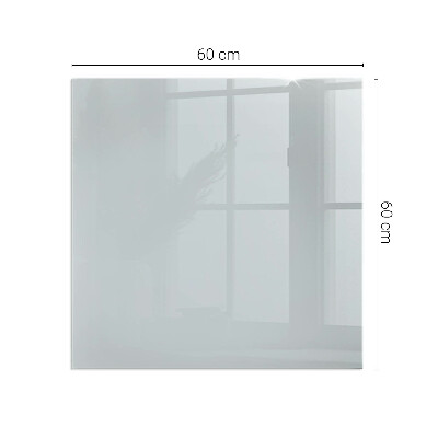Rectangular tempered glass hearth Color Gray
