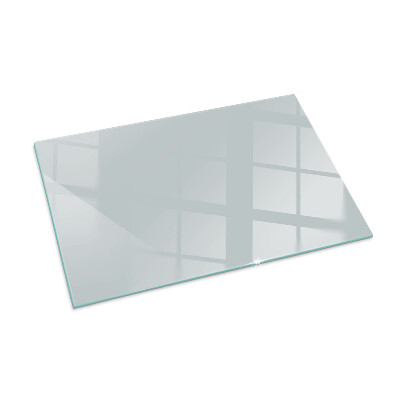 Rectangular tempered glass hearth Color Gray