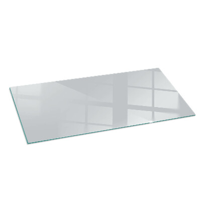 Rectangular tempered glass hearth Color Gray