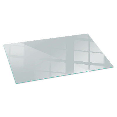 Rectangular tempered glass hearth Color Gray