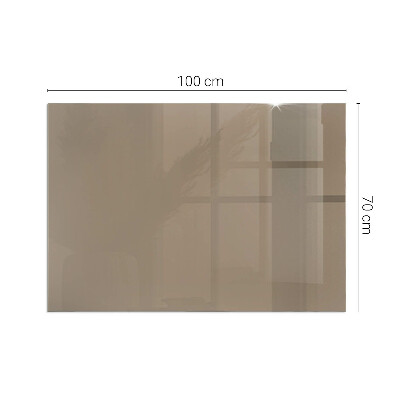 Rectangular glass hearth for wood stove Color Brown