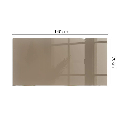 Rectangular glass hearth for wood stove Color Brown