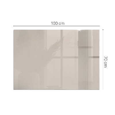 Rectangular glass hearth Color Light Brown