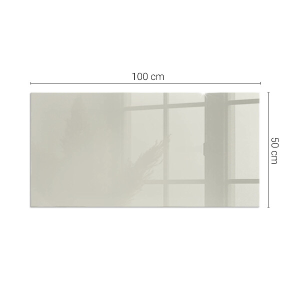 Rectangular tempered glass hearth Light Cream Color