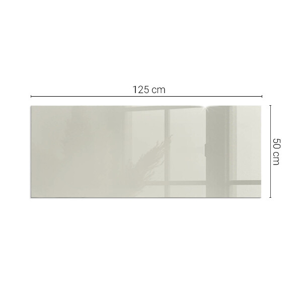 Rectangular tempered glass hearth Light Cream Color