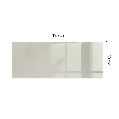Rectangular tempered glass hearth Light Cream Color