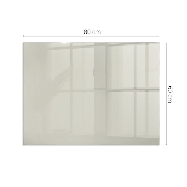Rectangular tempered glass hearth Light Cream Color