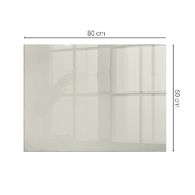 Rectangular tempered glass hearth Light Cream Color