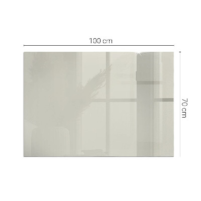 Rectangular tempered glass hearth Light Cream Color
