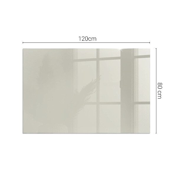 Rectangular tempered glass hearth Light Cream Color