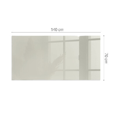 Rectangular tempered glass hearth Light Cream Color