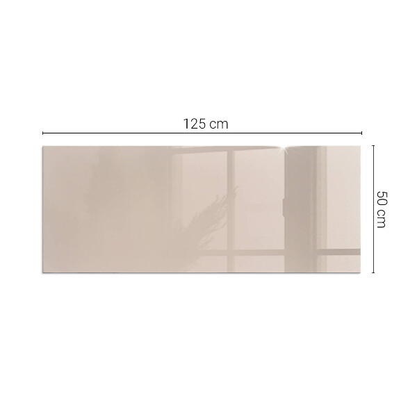 Rectangular glass hearth Color Light Brown