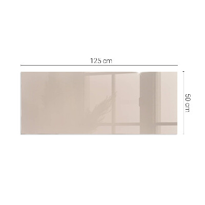 Rectangular glass hearth Color Light Brown