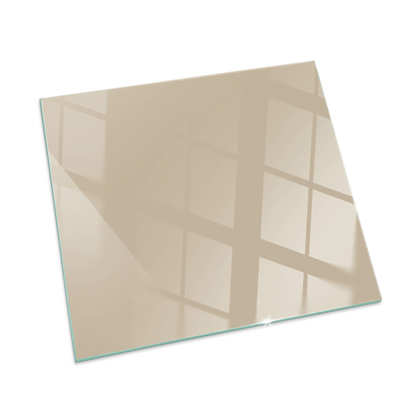 Rectangular glass hearth for wood stove Color Beige