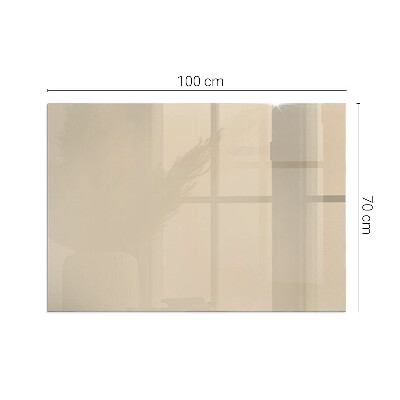 Rectangular glass hearth for wood stove Color Beige