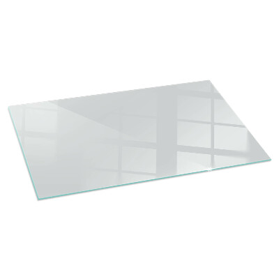 Rectangular glass hearth Color Gray